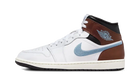 Nike Air Jordan 1 Mid SE GS White Blue Grey-Air Jordan-pikastore.cz
