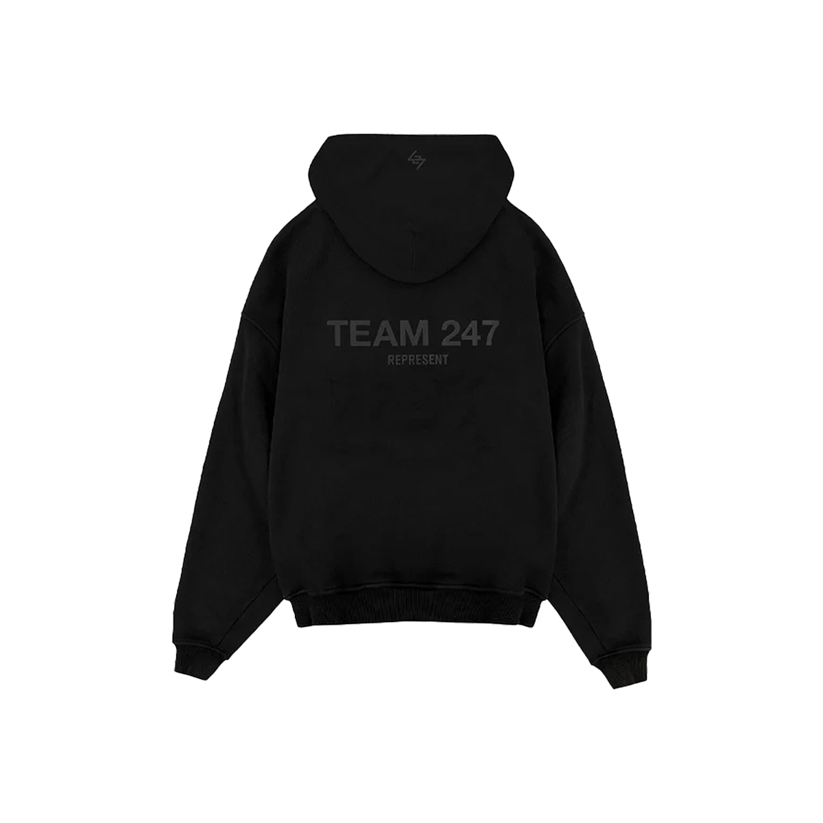 Represent Team 247 Oversized Hoodie Matte Black-Represent-pikastore.cz