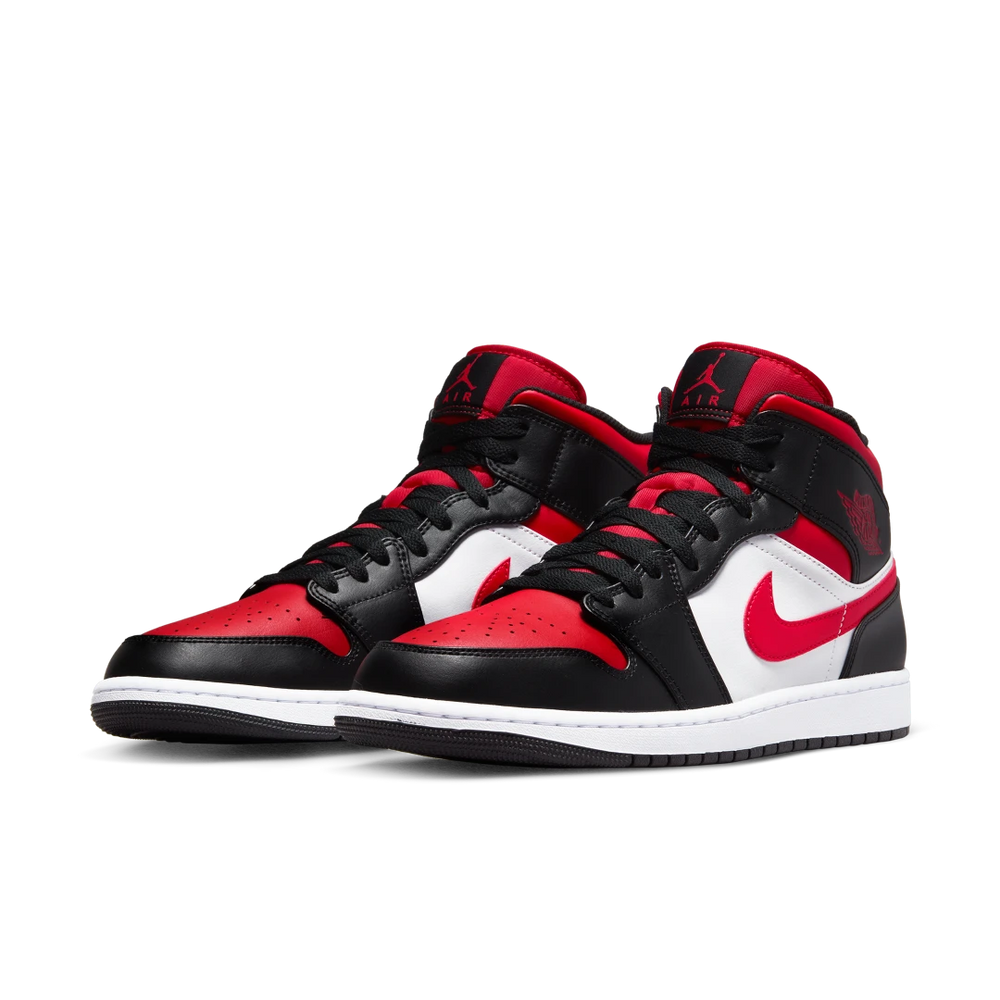 Nike Air Jordan 1 Mid White Black Red (2022)-sneakers-Air Jordan-pikastore.cz