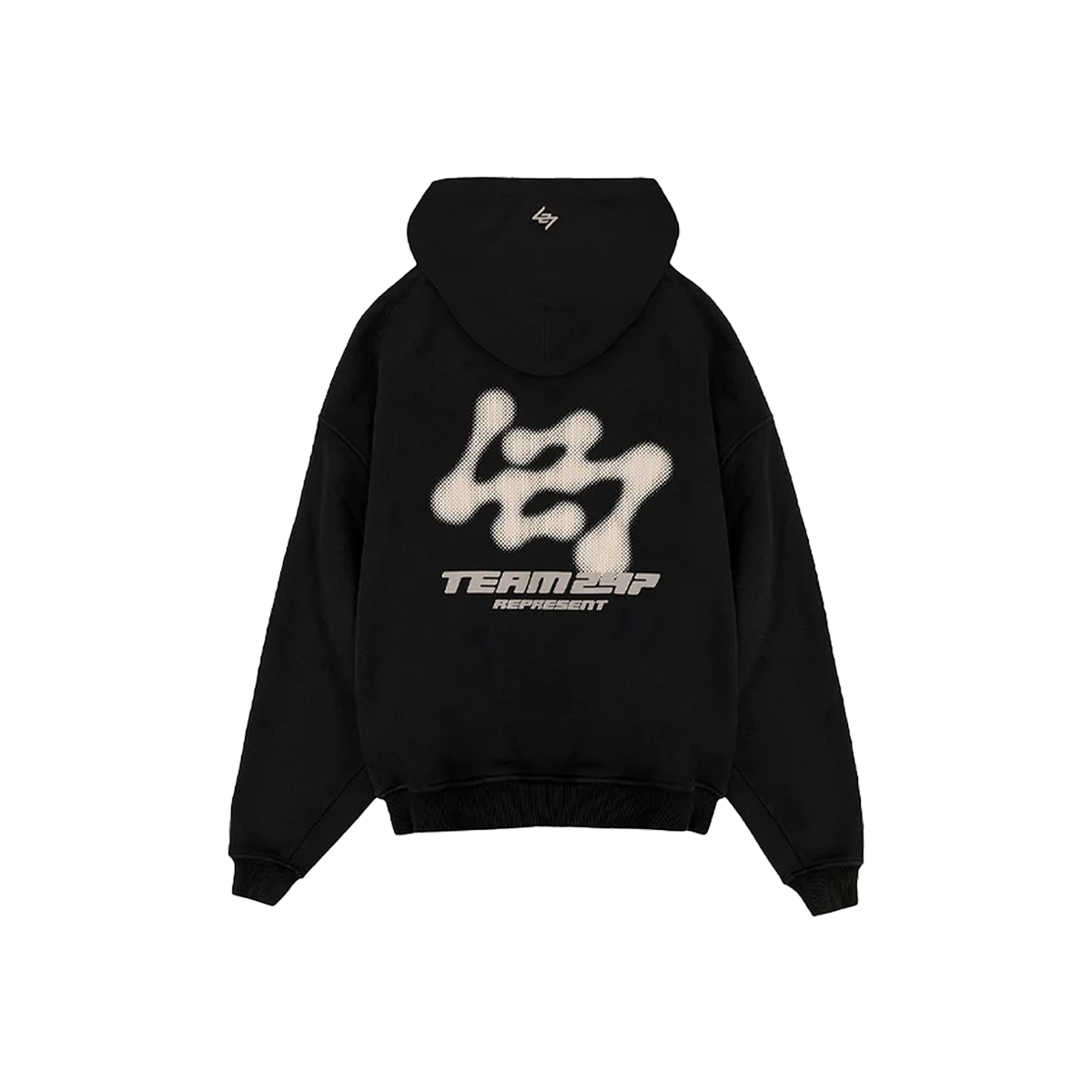 Represent 247 Future Terrains Oversized Hoodie Black