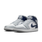 Nike Air Jordan 1 Mid GS Wolf Grey Midnight Navy-Air Jordan-pikastore.cz