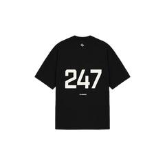 Represent 247 Oversized T-Shirt Jet Black