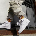 Nike Air Force 1 Mid EasyOn SE GS Triple White-Nike-pikastore.cz