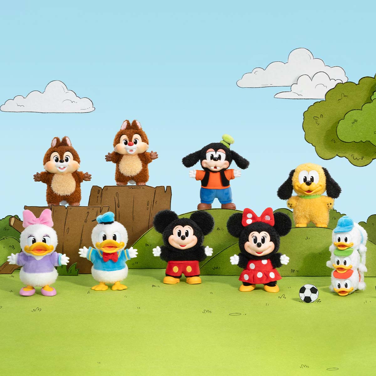 Pop Mart Disney Mickey Family Together Series Plush Keychain Single Blind Box-Pop Mart-pikastore.cz