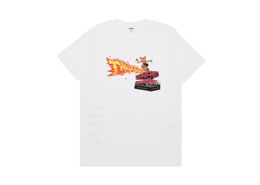 Supreme x Thrasher Back Tail Tee White