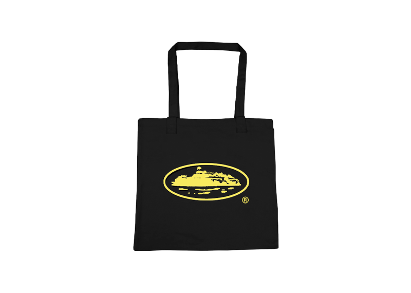 Corteiz Alcatraz Tote Bag Black Yellow-Corteiz-pikastore.cz