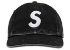 Supreme Pigment Coated 2-Tone S Logo 6-Panel Black-Supreme-pikastore.cz