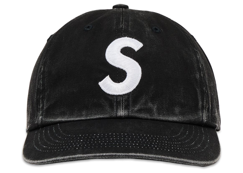 Supreme Pigment Coated 2-Tone S Logo 6-Panel Black-Supreme-pikastore.cz