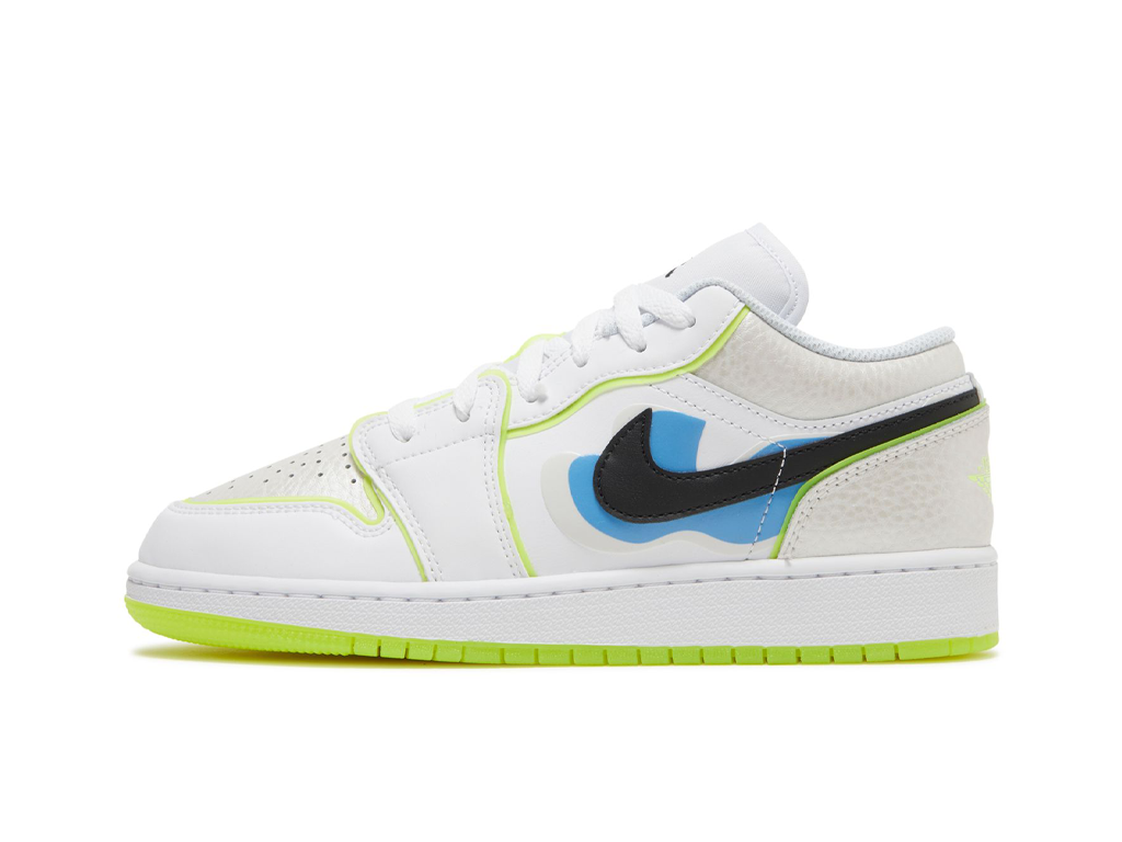 Nike Air Jordan 1 Low SE GS Warped Swoosh