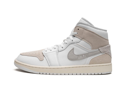 Nike Jordan 1 Mid SE Craft Inside Out White Grey