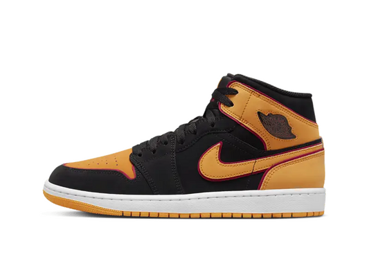 Nike Jordan 1 Mid Fat Tongue Black Orange