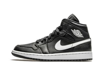 Nike Jordan 1 Mid Black White (Women's)