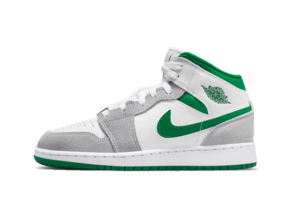 Nike Air Jordan 1 Mid SE GS Grey Pine Green