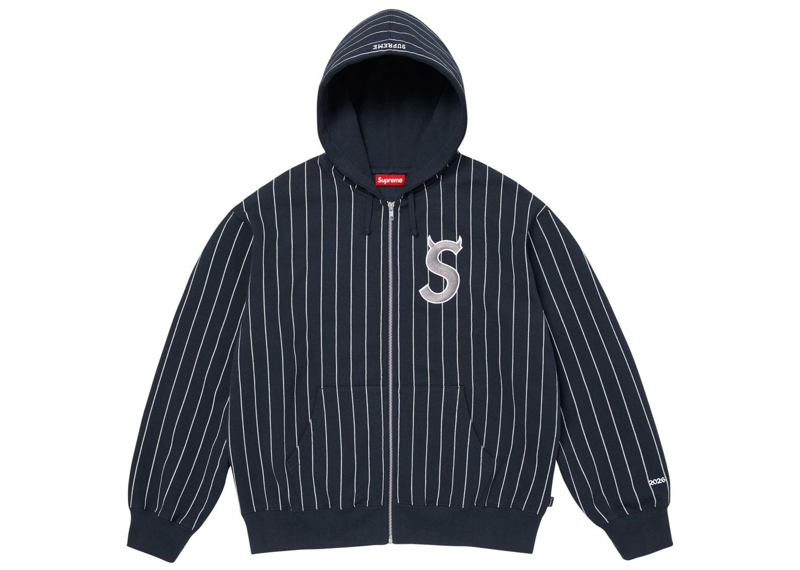 Supreme Devil S Logo Zip Up Hooded Sweatshirt Stripe-Supreme-pikastore.cz
