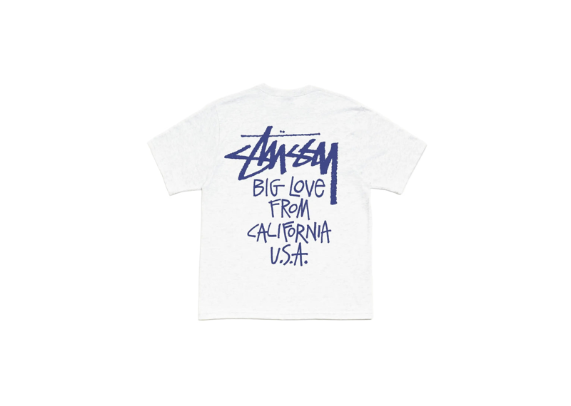 Stussy Big Love Tee - Ash Heather
