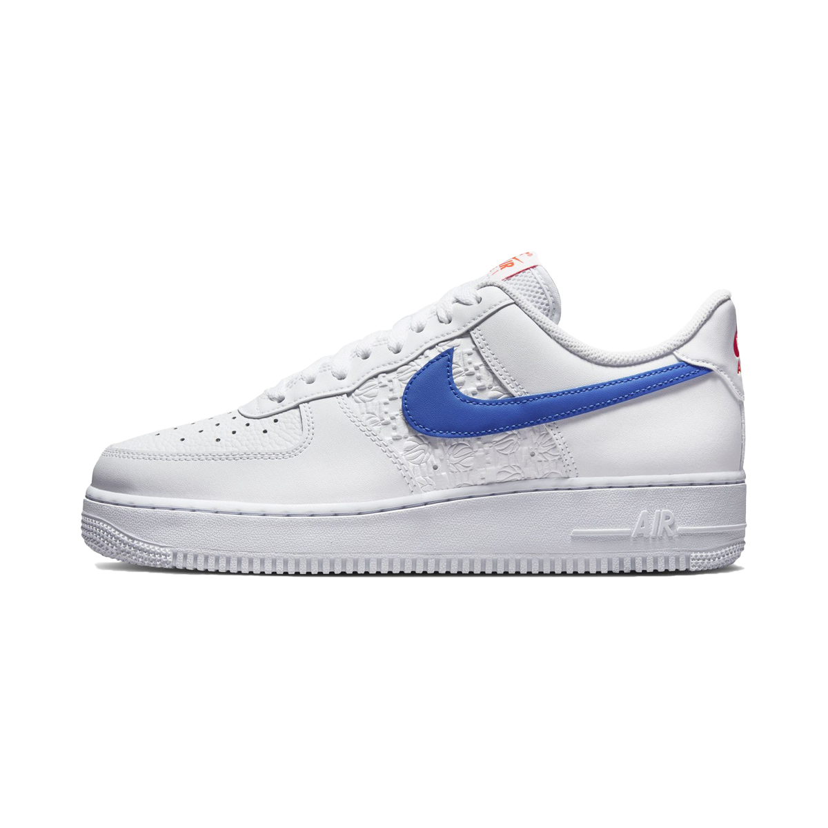 Nike Air Force 1 07 Embossed Hoops - Racer Blue
