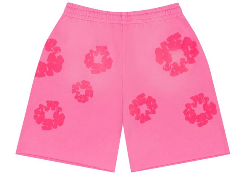 Denim Tears Mono Cotton Wreath Sweat Shorts Pink-Denim Tears-pikastore.cz