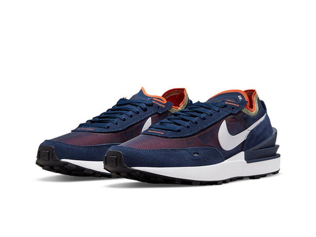 Nike Waffle One Midnight Navy Orange Melon Tint