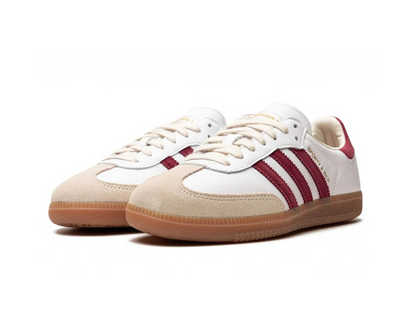 adidas Samba Sports &amp; Rich White Collegiate Burgundy