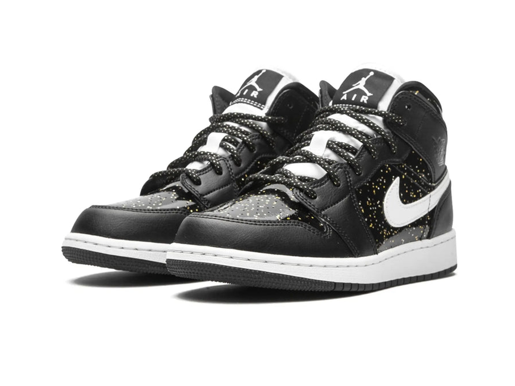 Nike Jordan 1 Mid Black Speckle (GS)