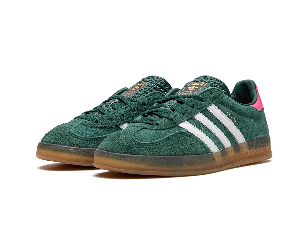 Adidas Gazelle Indoor Collegiate Green Lucid Pink (Women's)