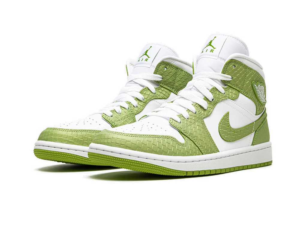 Nike Jordan 1 Mid Green Python (Women's)