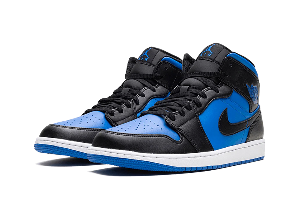 Nike Air Jordan 1 Mid GS Black Royal Blue