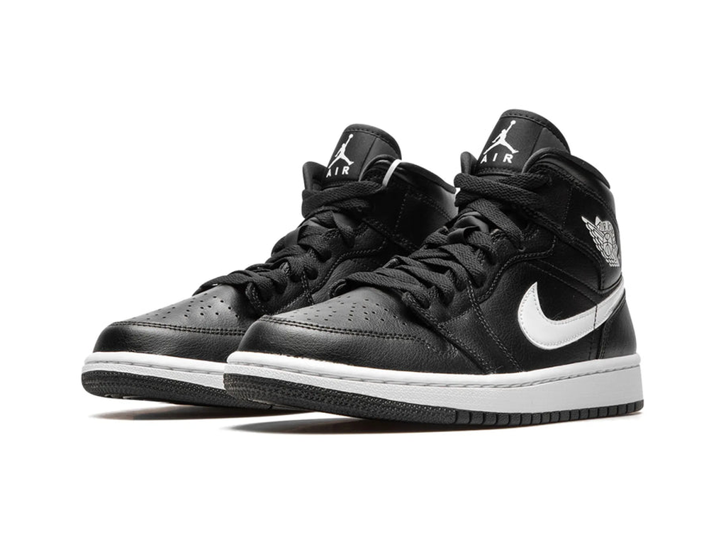 Nike Jordan 1 Mid Black White (Women's)