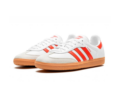 Adidas Samba OG White Solar Red Gum (Women's)