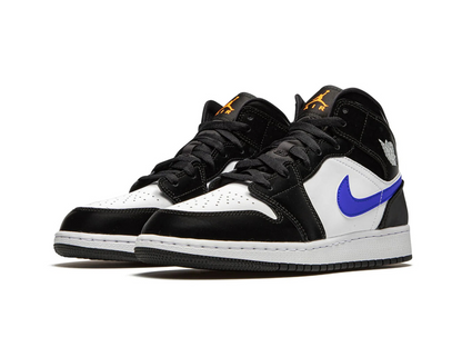 Nike Jordan 1 Mid Black Racer Blue White (GS)