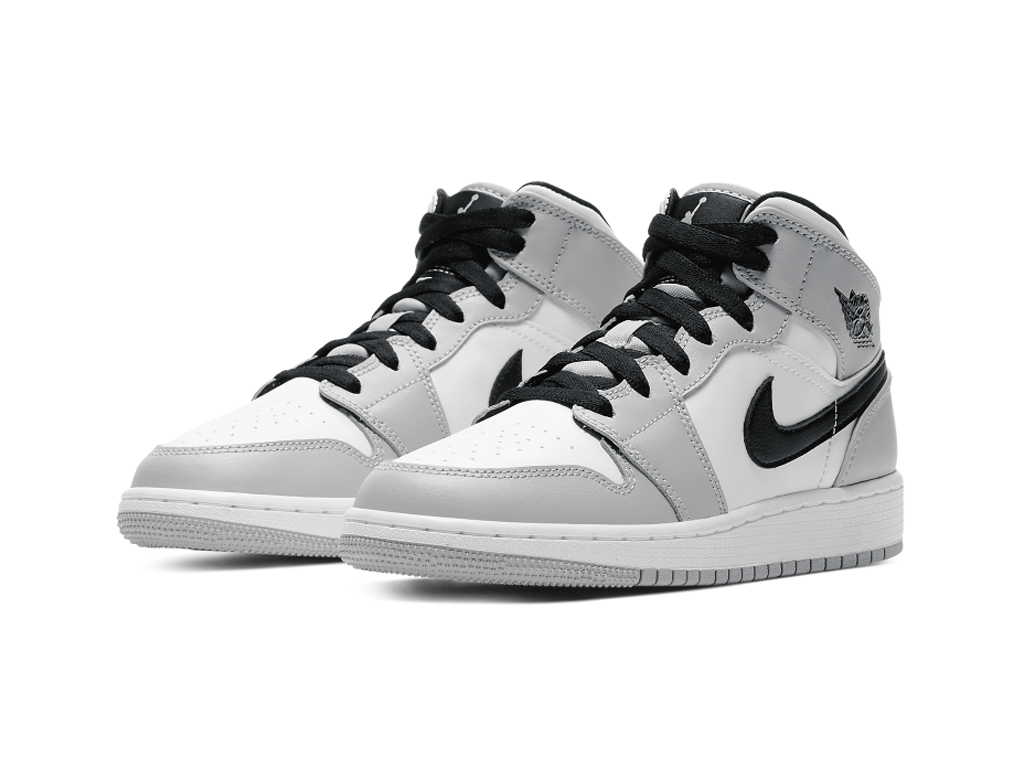 Nike Air Jordan 1 Mid GS Light Smoke Grey