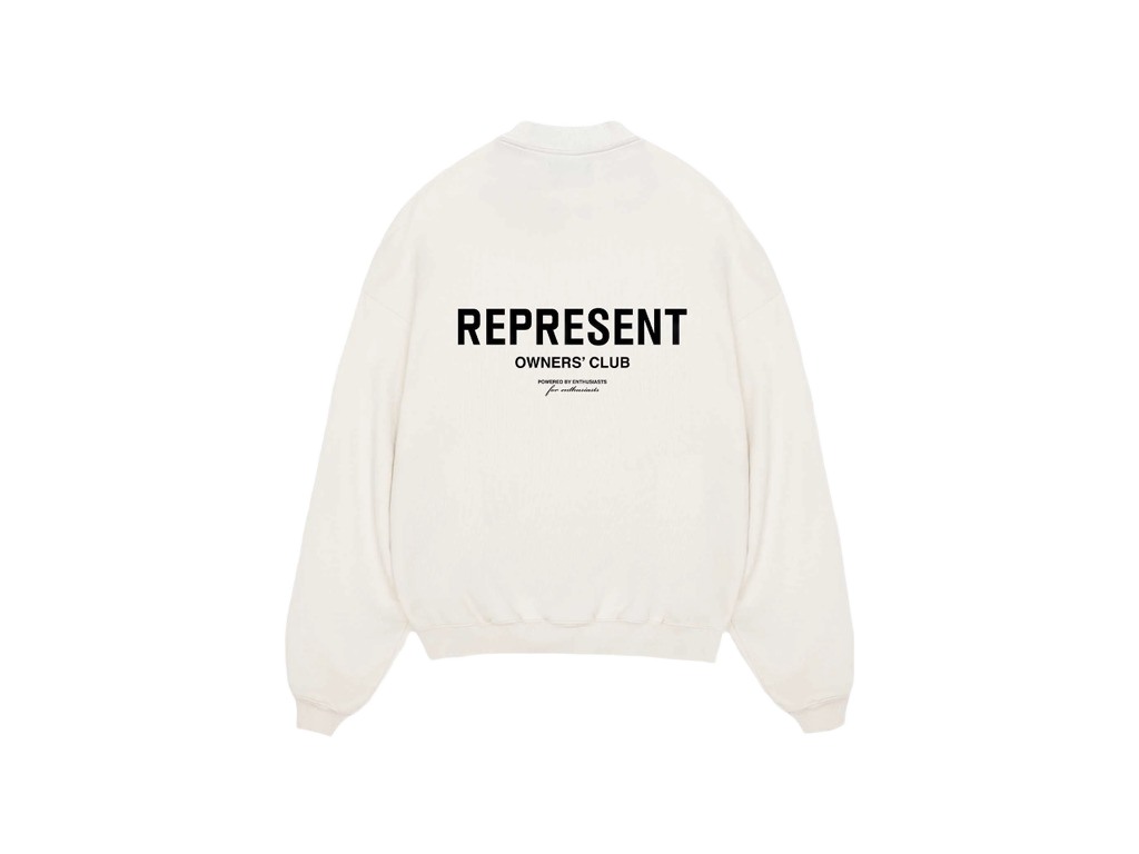 Represent Owners Club Crewneck Flat White