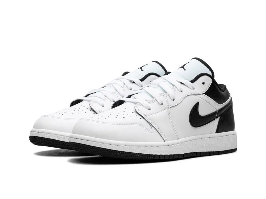 Nike Jordan 1 Low White Black (GS)-sneakers-Air Jordan-pikastore.cz