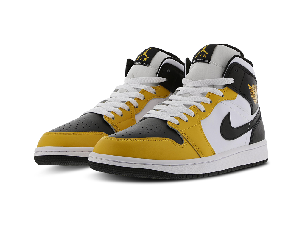 Nike Air Jordan 1 Mid GS Yellow Ochre