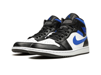 Nike Jordan 1 Mid White Black Racer Blue