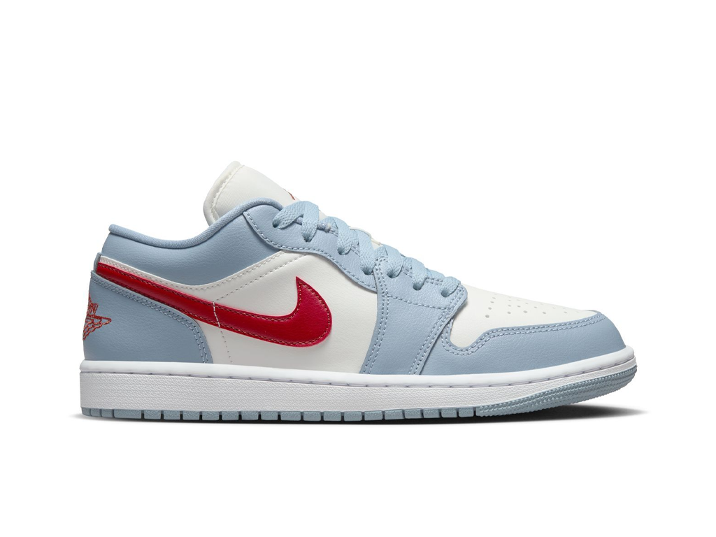 Nike Jordan 1 Low Blue Whisper Dune Red (Women's)