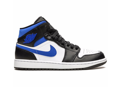 Nike Jordan 1 Mid White Black Racer Blue