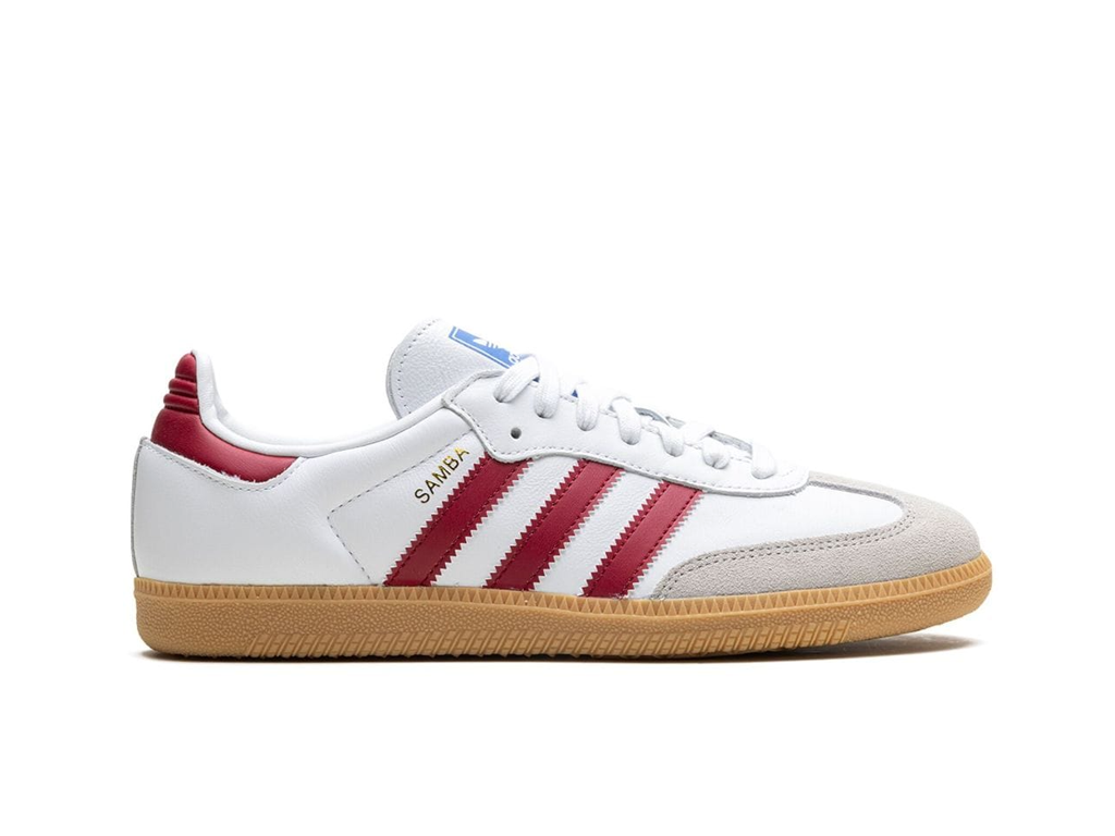 Adidas Samba OG White Burgundy Gum