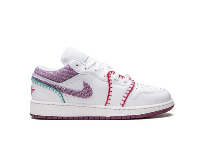 Nike Jordan 1 Low White Light Bordeuax (GS)