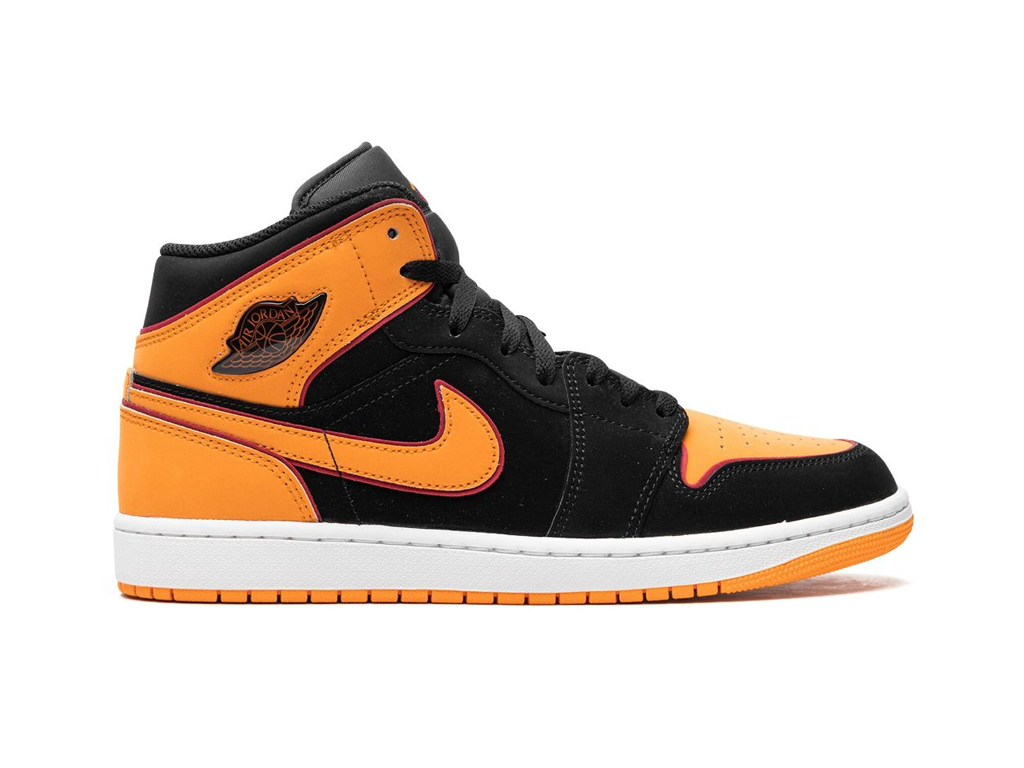 Nike Jordan 1 Mid Fat Tongue Black Orange