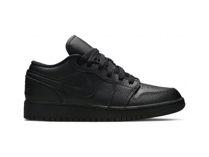 Nike Jordan 1 Low Tumbled Leather Black (GS)