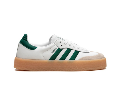 Adidas Sambae White Collegiate Green Gum (Women's)