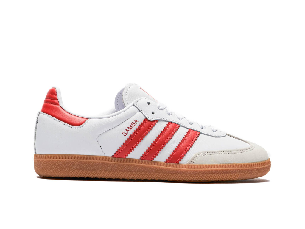 Adidas Samba OG White Solar Red Gum (Women's)