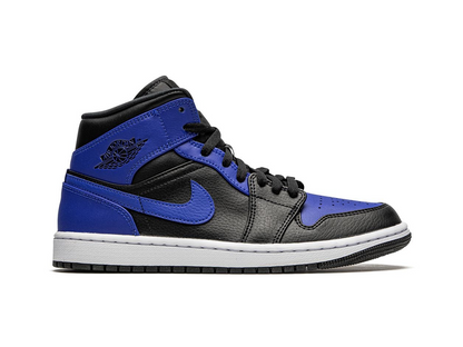 Nike Jordan 1 Mid Hyper Royal Tumbled Leather