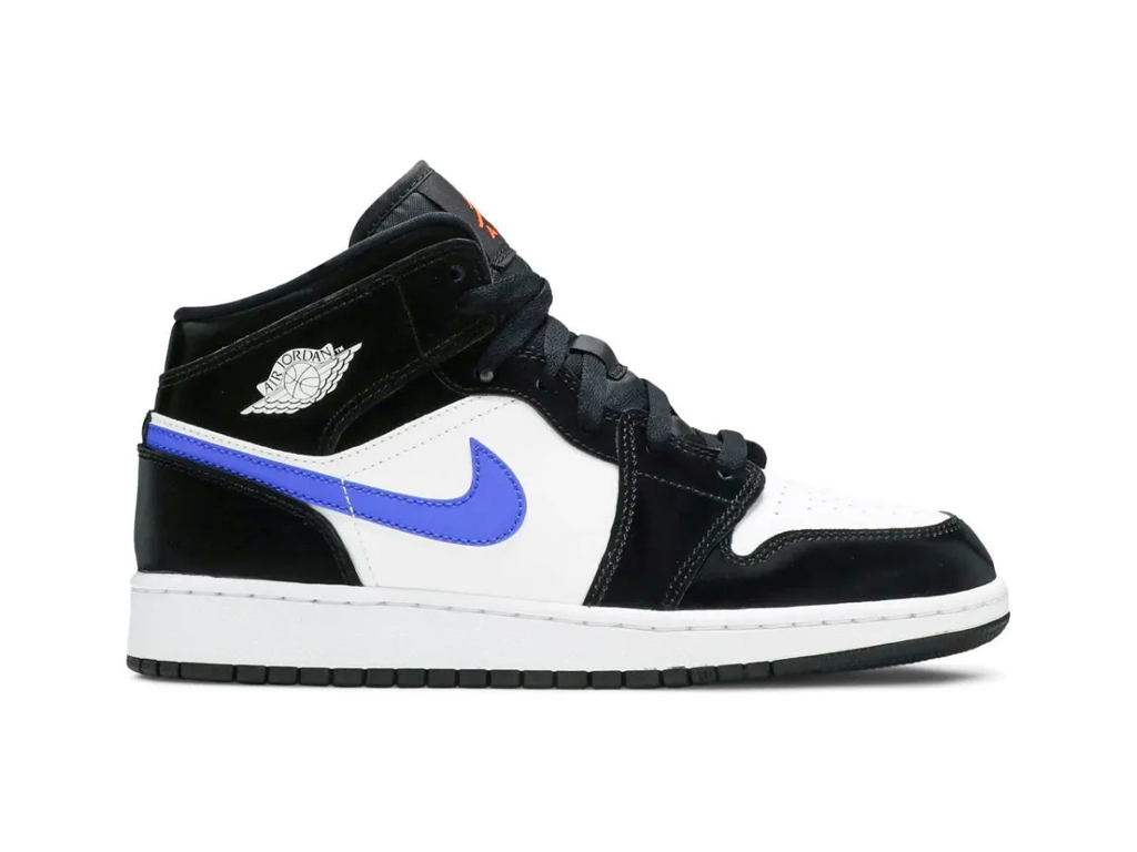 Nike Jordan 1 Mid Black Racer Blue White (GS)