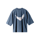 Yeezy Gap Logo 3/4 Sleeve Tee Dark Blue-Yeezy-pikastore.cz