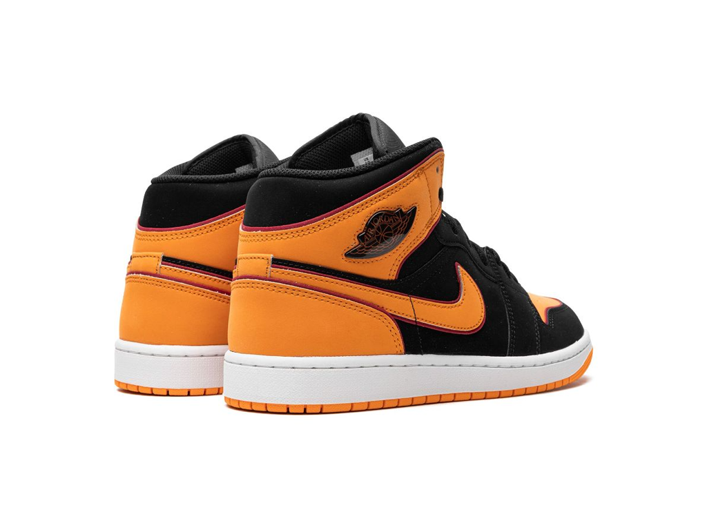 Nike Jordan 1 Mid Fat Tongue Black Orange