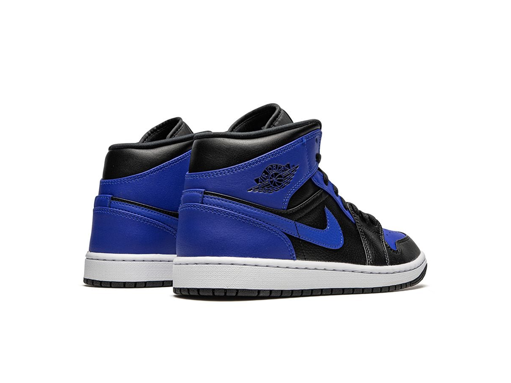 Nike Jordan 1 Mid Hyper Royal Tumbled Leather