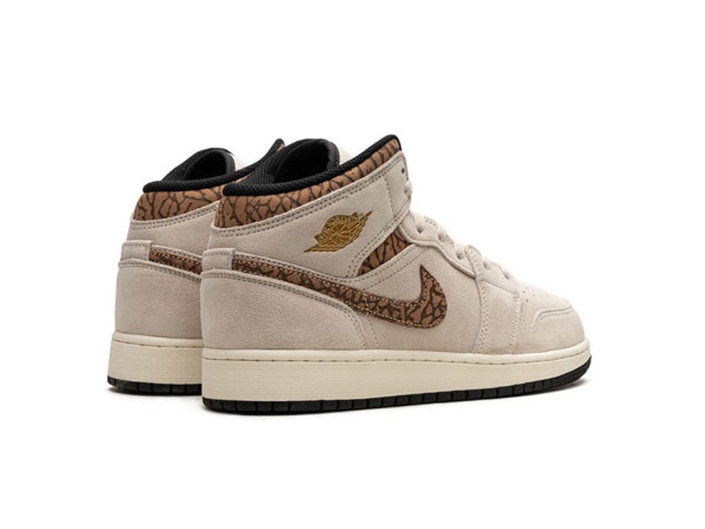 Nike Jordan 1 Mid SE Brown Elephant (GS)