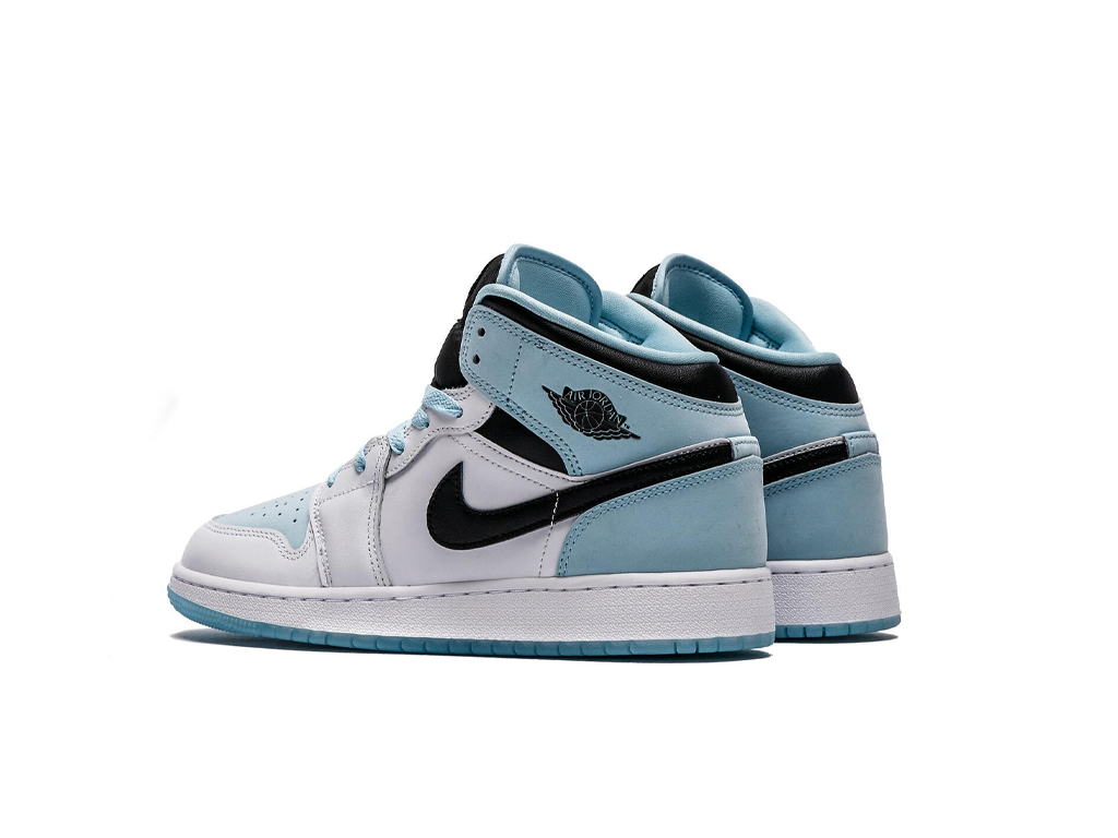 Air Jordan 1 Mid SE GS White Ice Blue